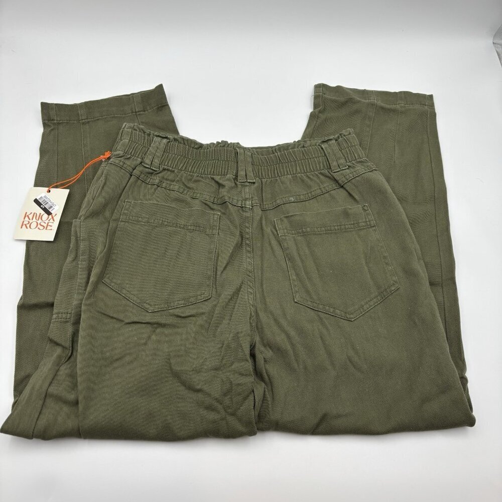 Women's Small Mid-Rise Tapered Fit Pants - Knox Rose Olive Green - Picture 3 of 11